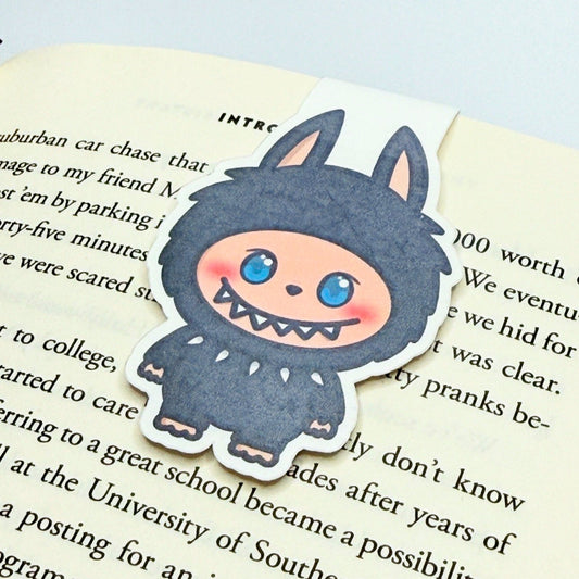 Goth Labubu Magnetic Bookmark