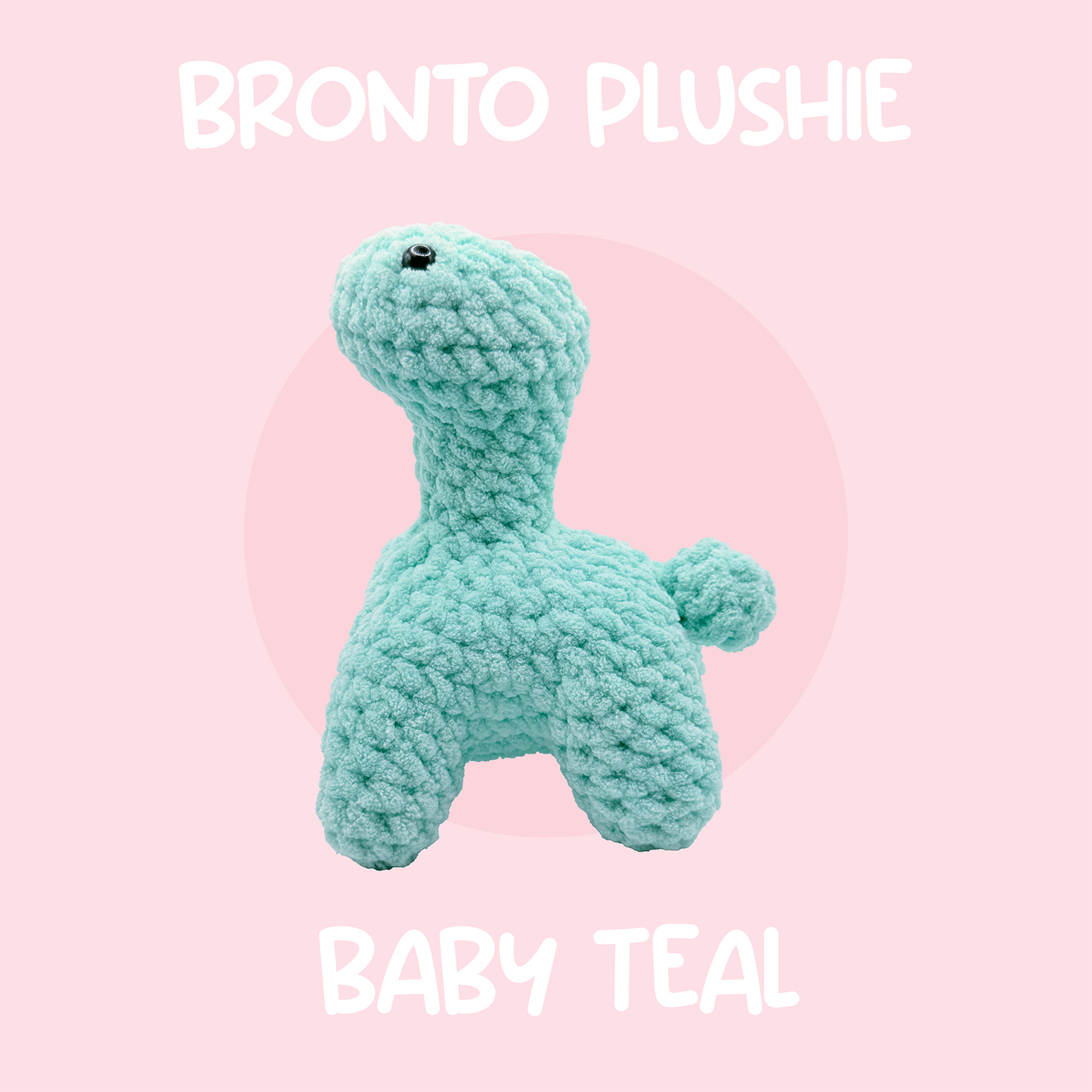 Baby Teal Brontosaurus Plushie