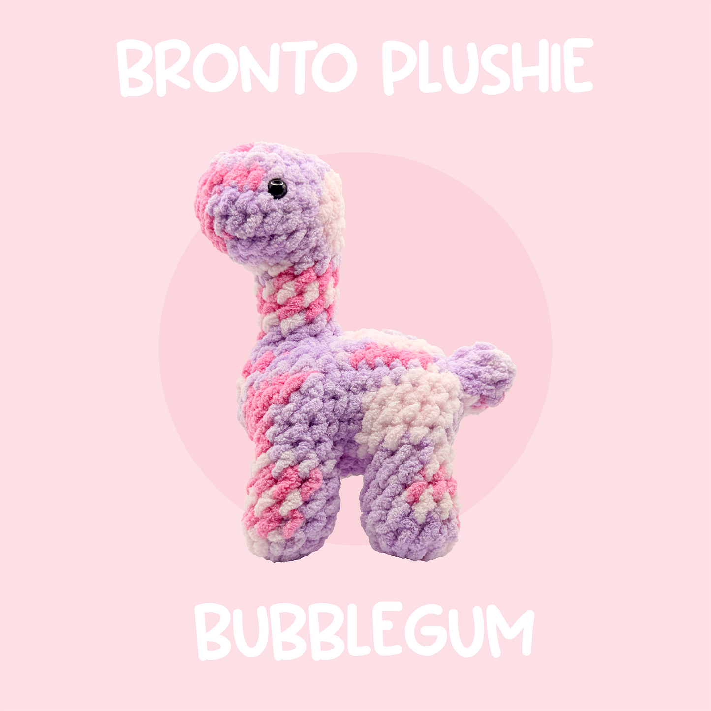 Bubblegum Brontosaurus Plushie