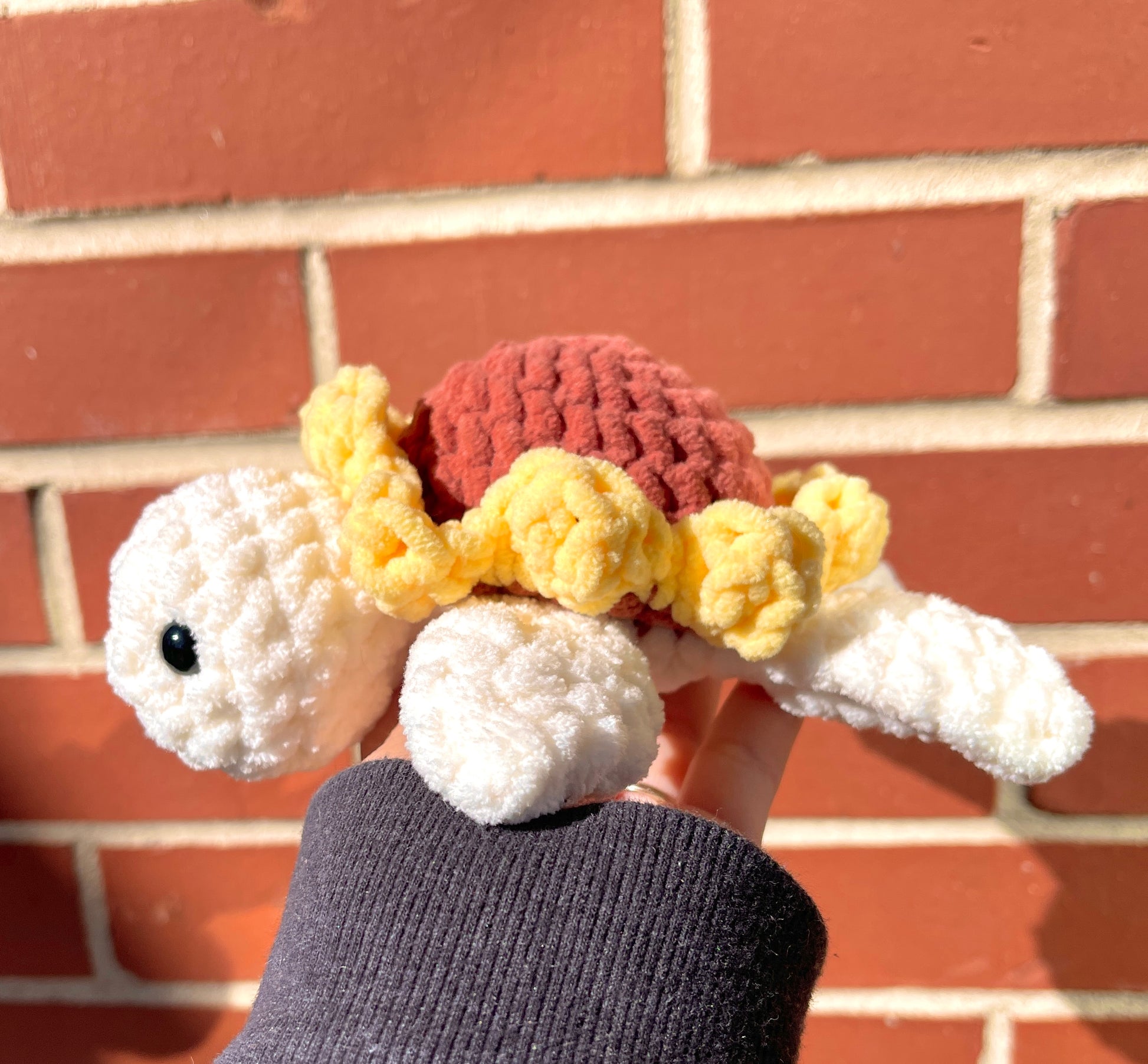 Crochet Sunflower Turtle