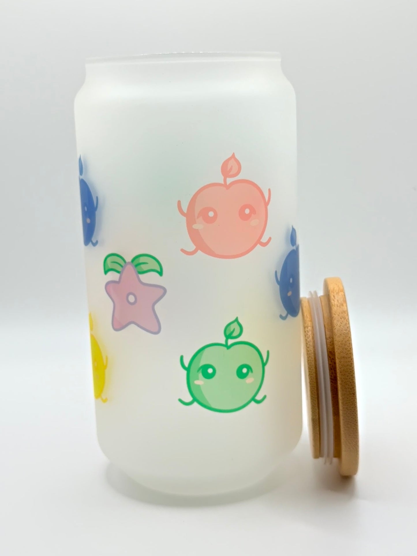 Tiny Creatures & Fruit Glass Cup