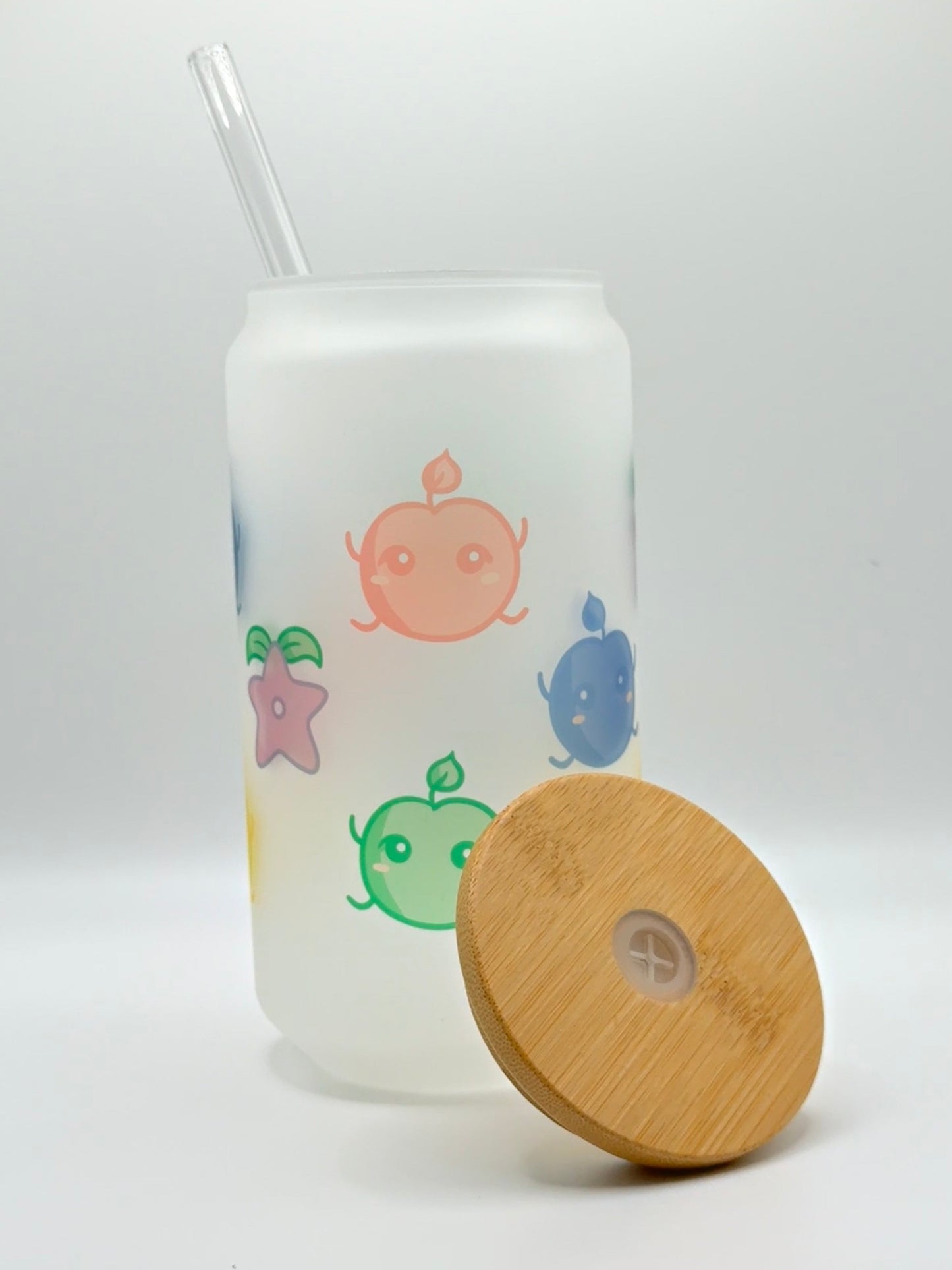 Tiny Creatures & Fruit Glass Cup