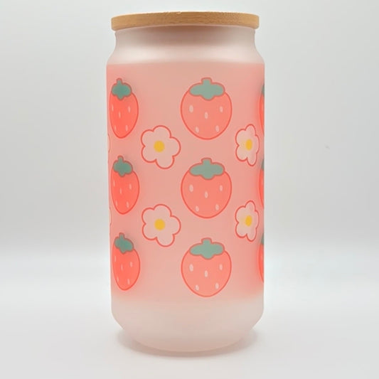 Strawberry Glass Cup