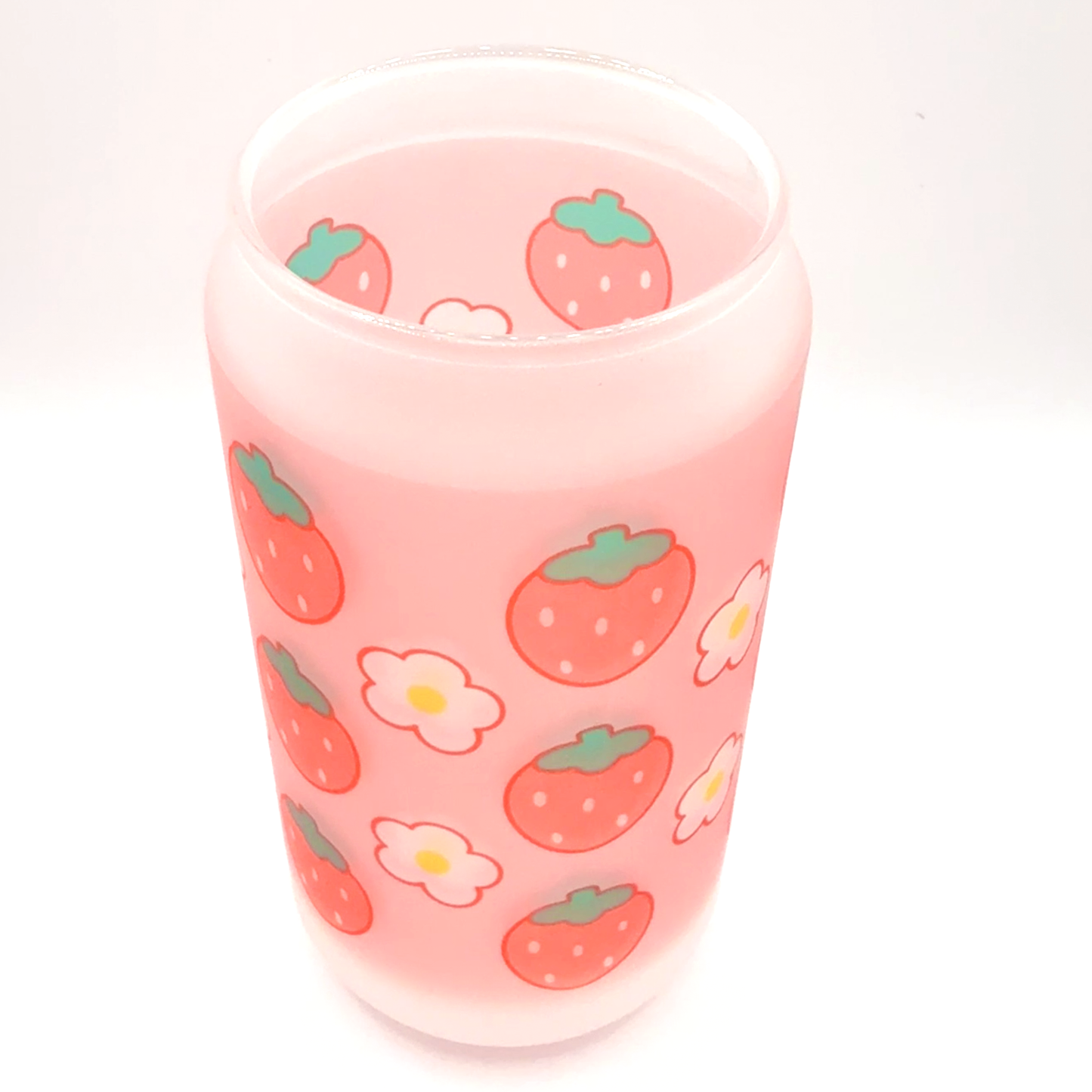 Strawberry Glass Cup