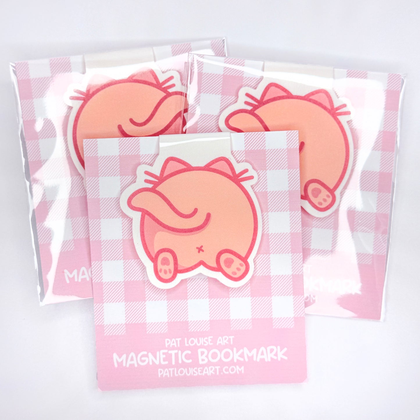 Kawaii Cat Butt Magnetic Bookmark