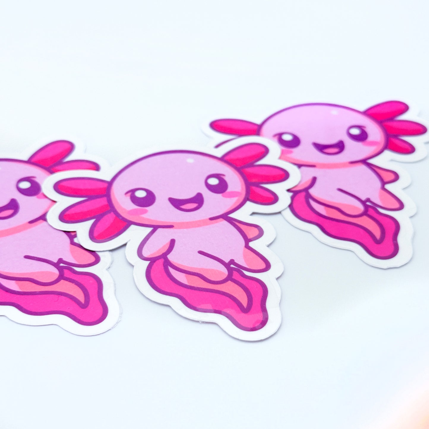 Kawaii Axolotl Vinyl Sticker