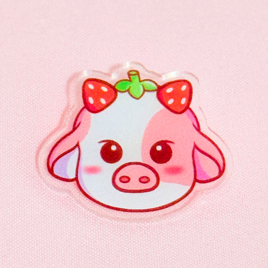 Strawberry Cow Pin