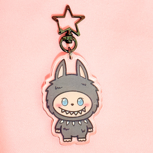 Goth Labubu Keychain