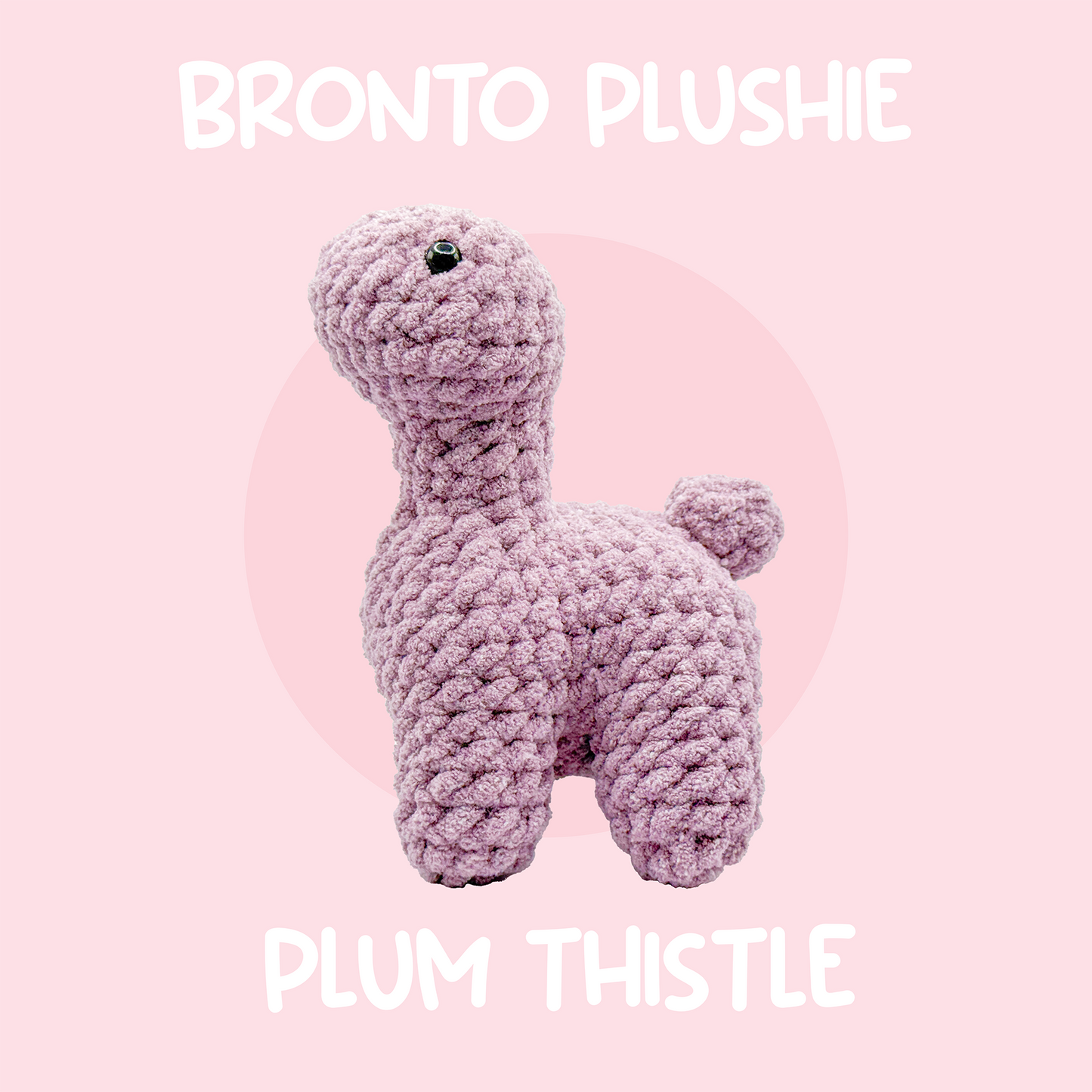Plum Thistle Brontosaurus Plushie
