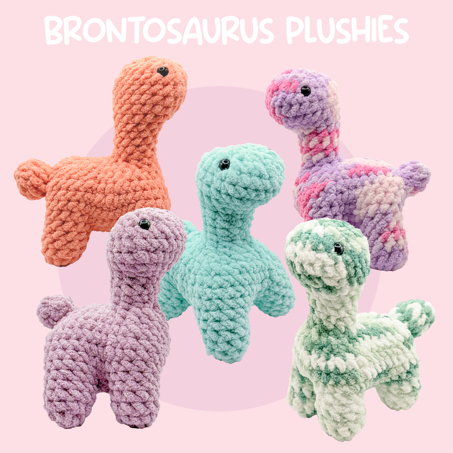 Bubblegum Brontosaurus Plushie