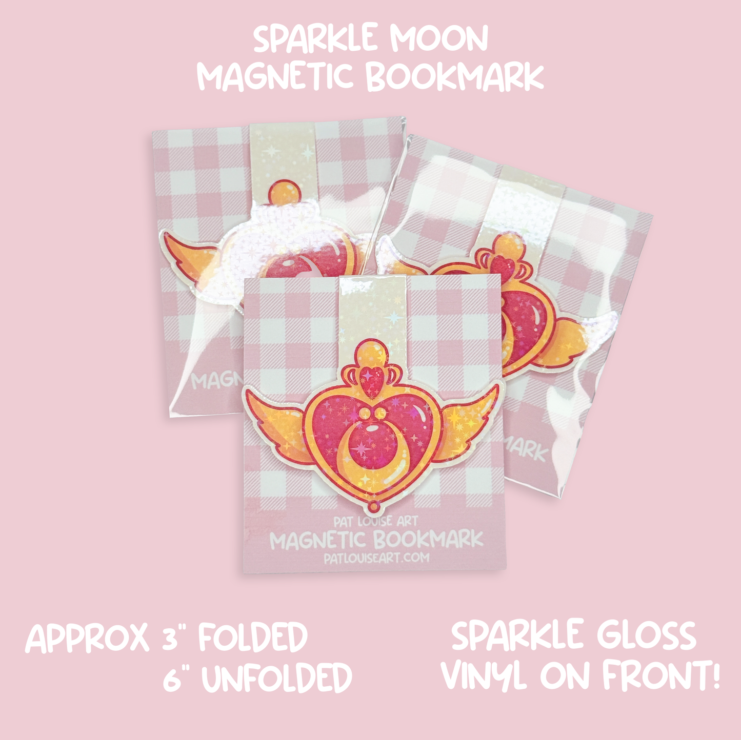Sparkle Moon Magnetic Bookmark