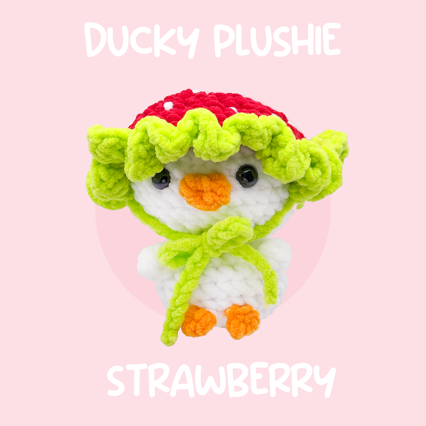 Strawberry Ducky Plushie