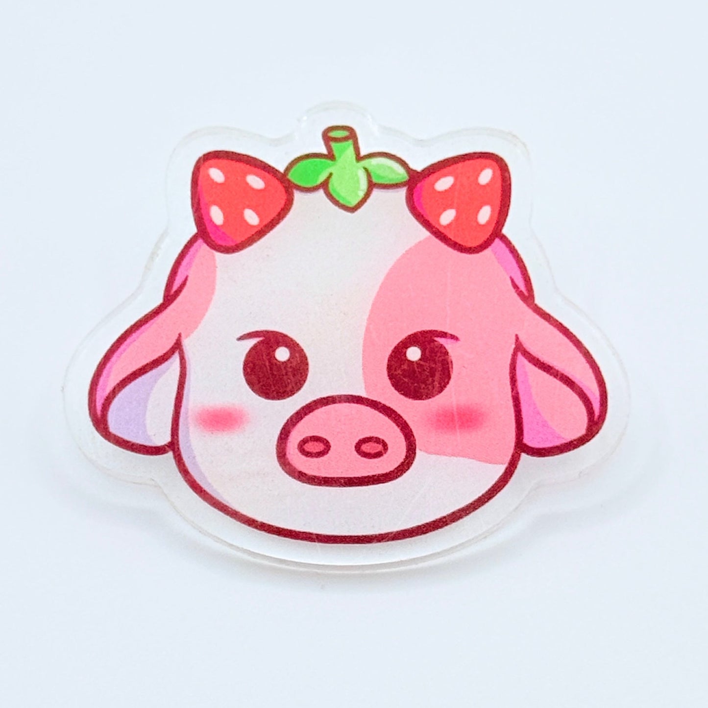 Strawberry Cow Pin
