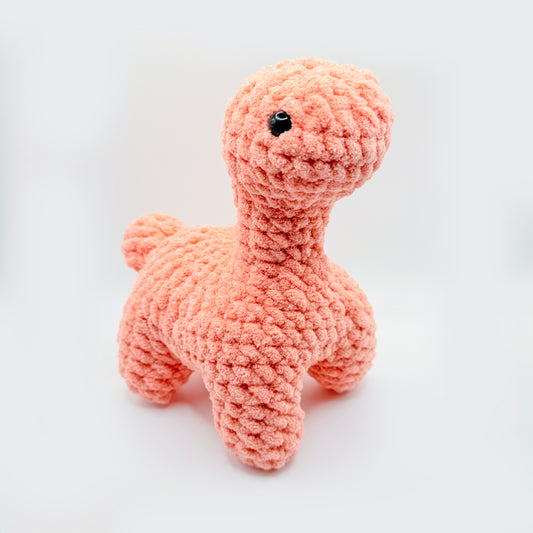 Peachy Brontosaurus Plushie