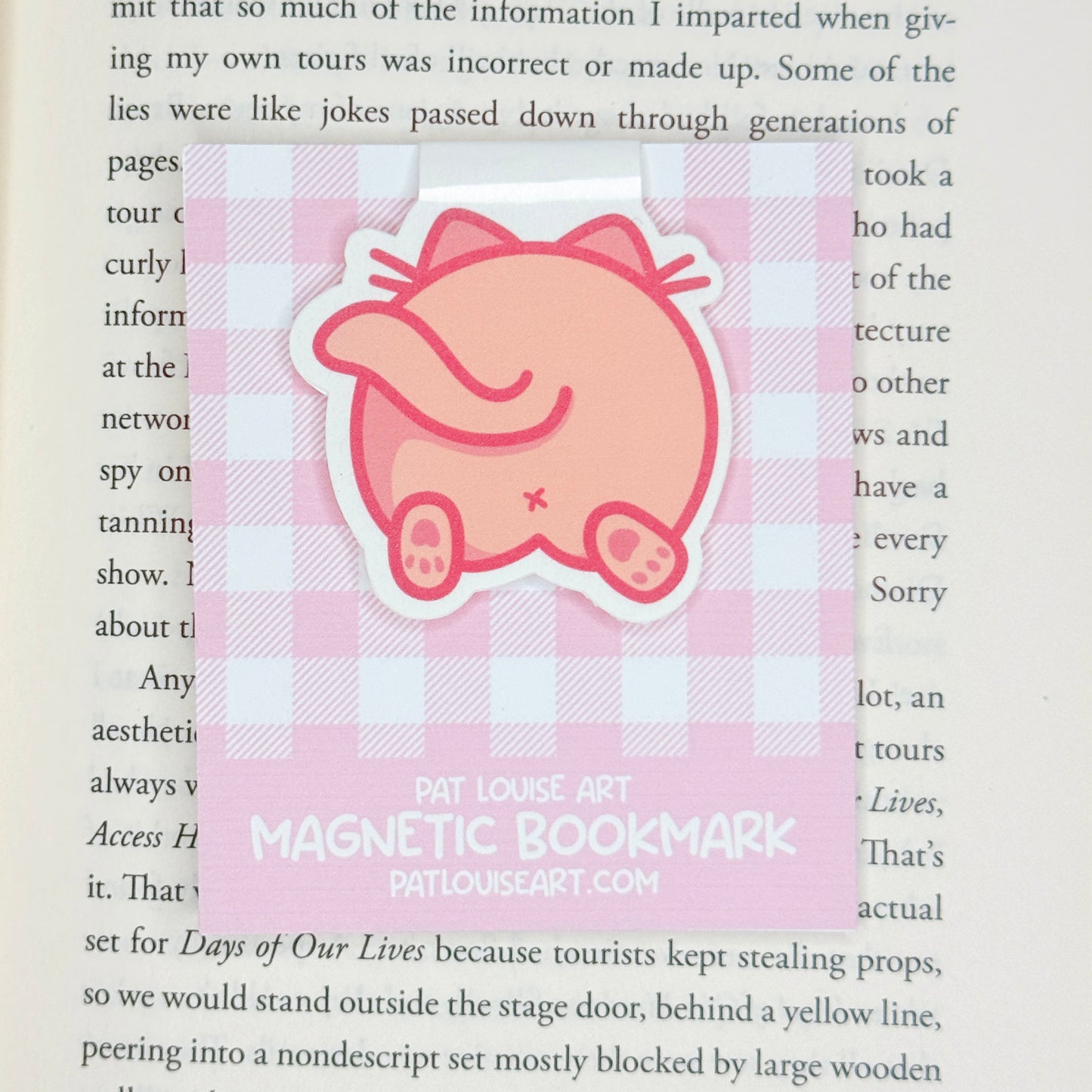 Kawaii Cat Butt Magnetic Bookmark