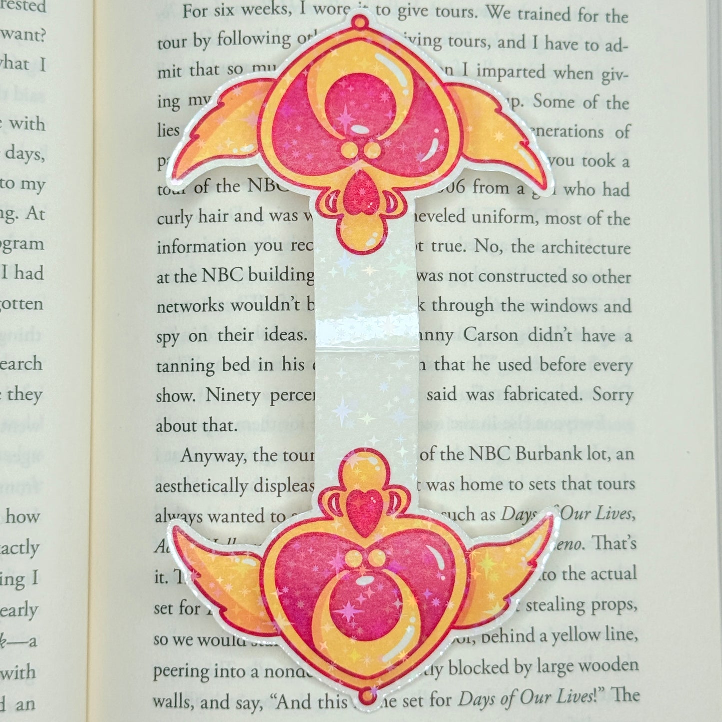 Sparkle Moon Magnetic Bookmark