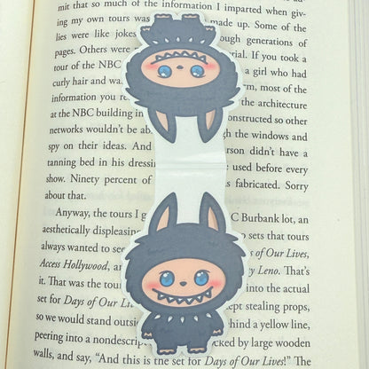 Goth Labubu Magnetic Bookmark