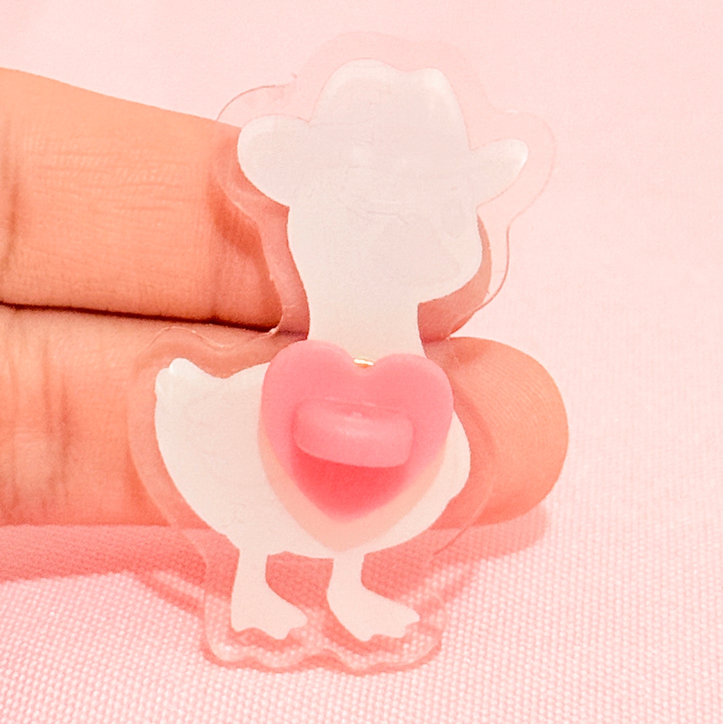 Kawaii Cowboy Duck Acrylic Pin