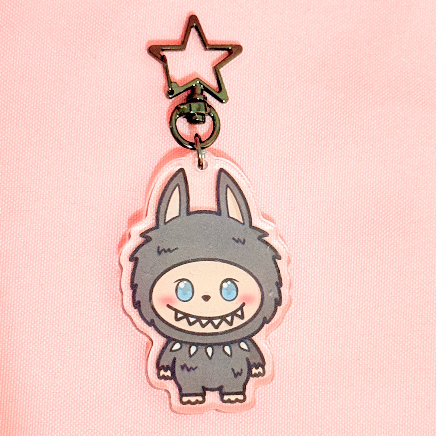 Goth Labubu Keychain