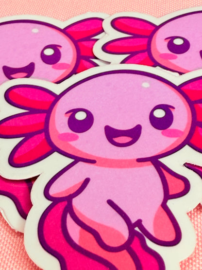 Kawaii Axolotl Vinyl Sticker
