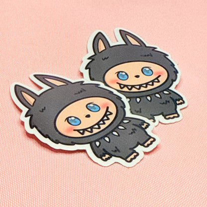 Goth Labubu Vinyl Sticker
