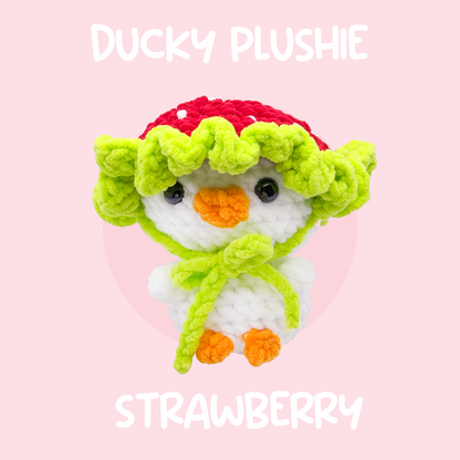 Strawberry Ducky Plushie